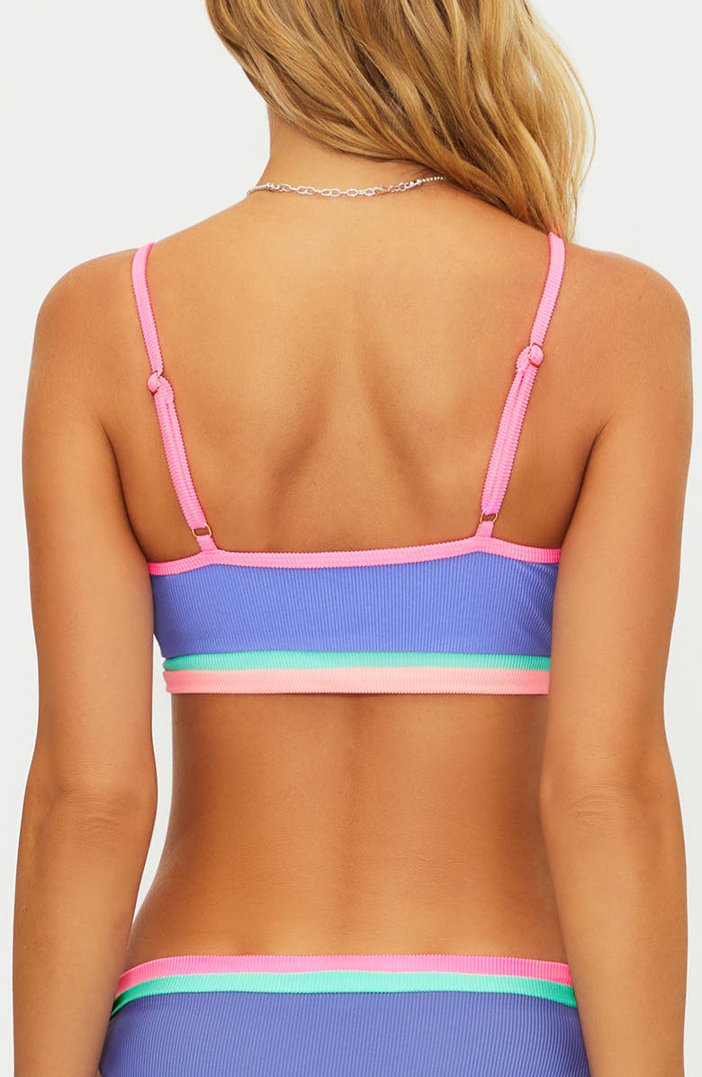 Beach Riot Val Colorblock Bikini Top, Alternate, color, Sherbert Shores Colorblock