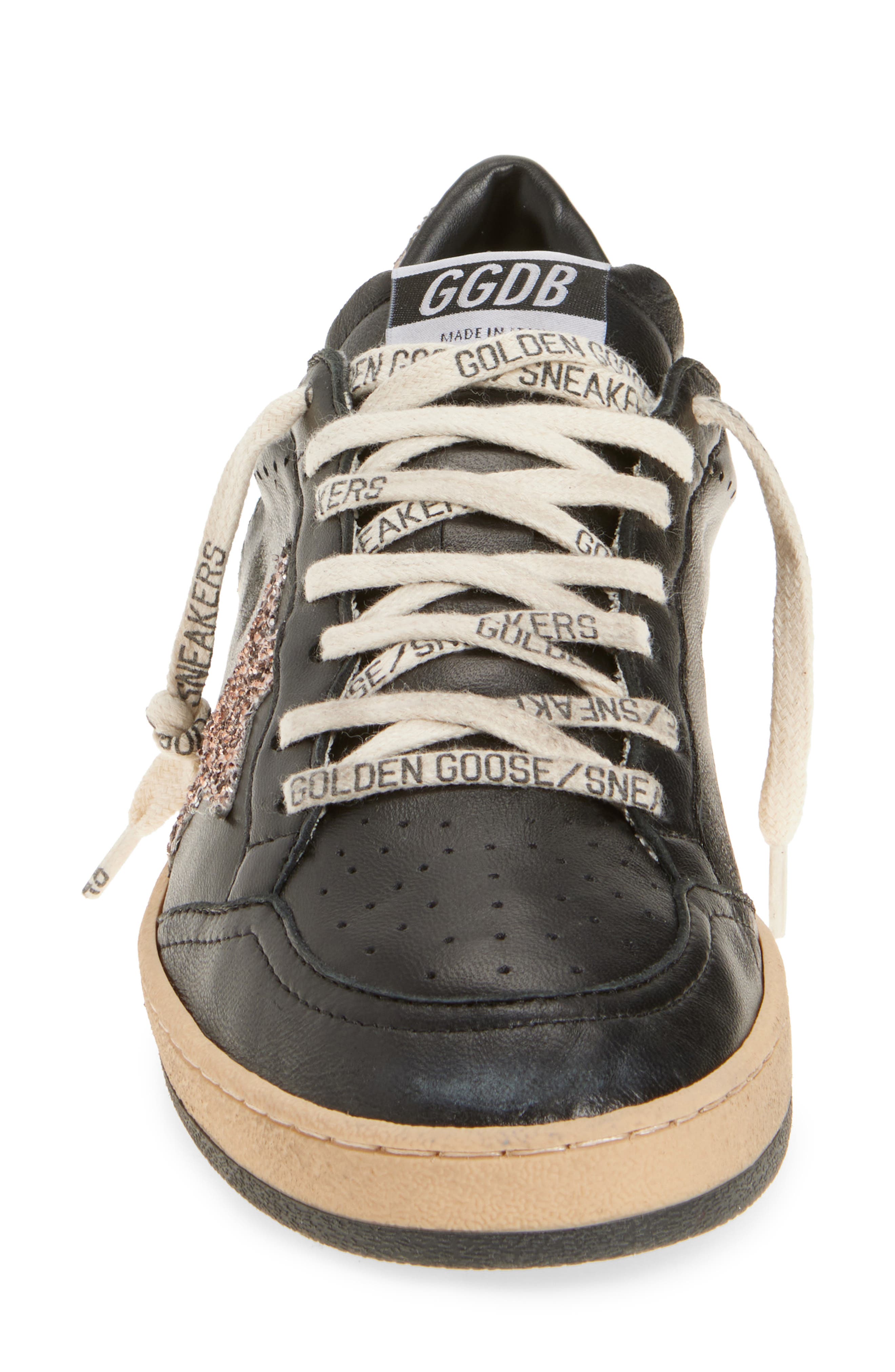 Golden Goose Ball Star Low Top Sneaker, Alternate, color, Black/ Cinder