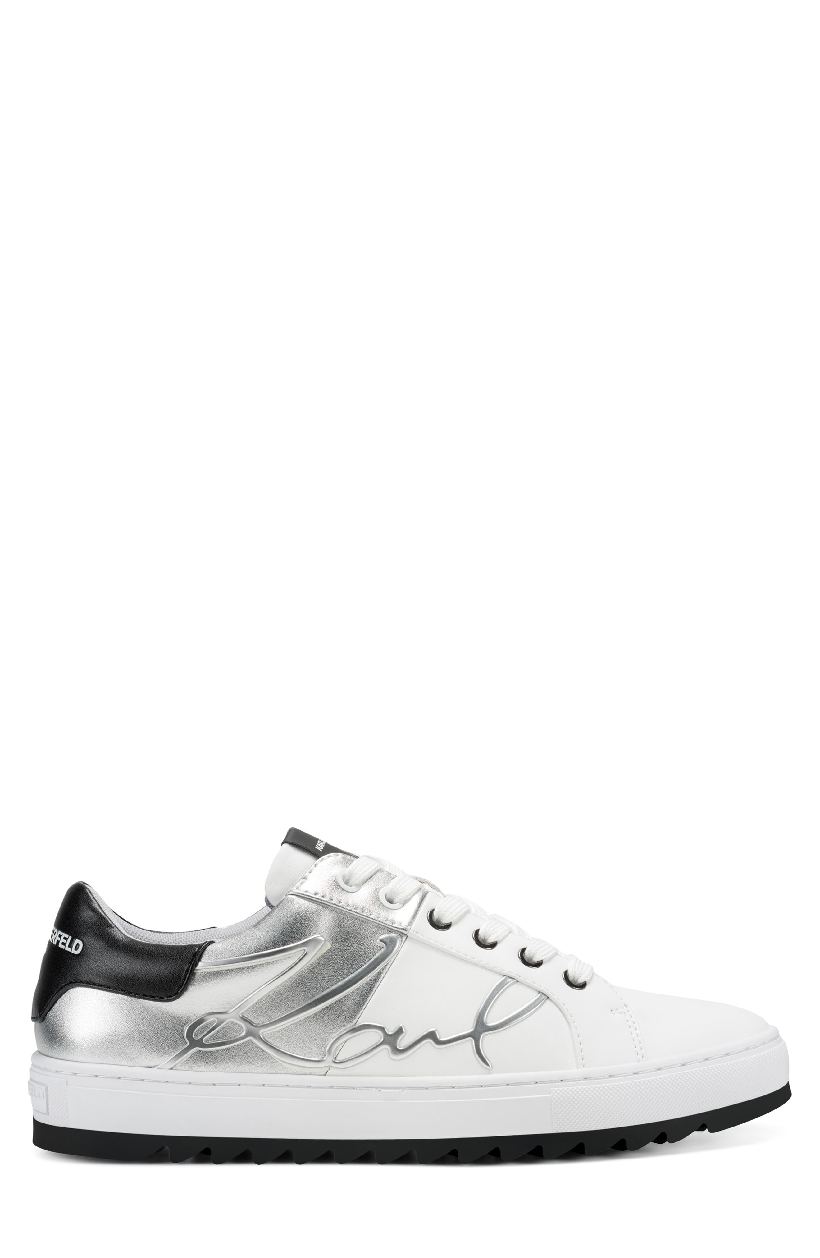 Matho Colorblock Sneaker, Alternate, color, WHITE/ SILVER