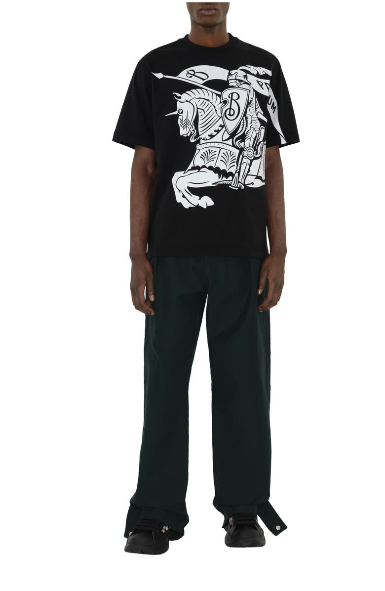 Burberry EKD Cotton T-shirt, Main, color, Black