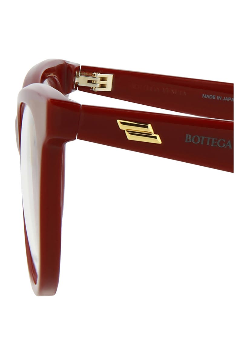 52mm Cat Eye Optical Glasses, Alternate, color, BURGUNDY BURGUNDY TRANSPARENT