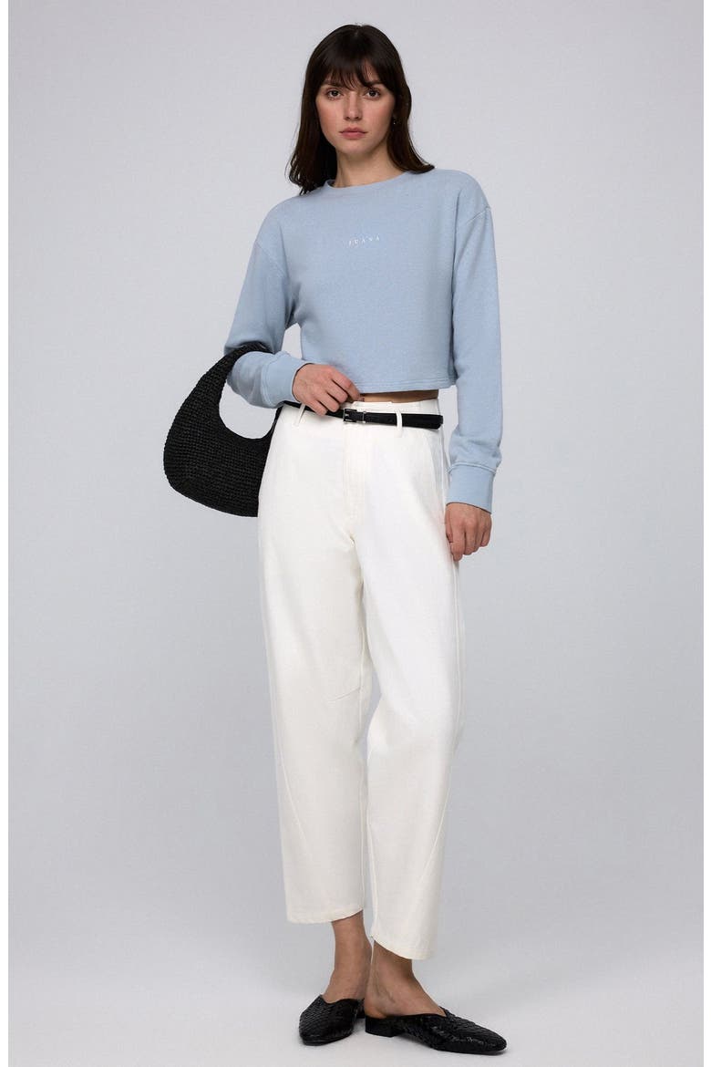 Denim Atelier Barrel Jeans, Main, color, White