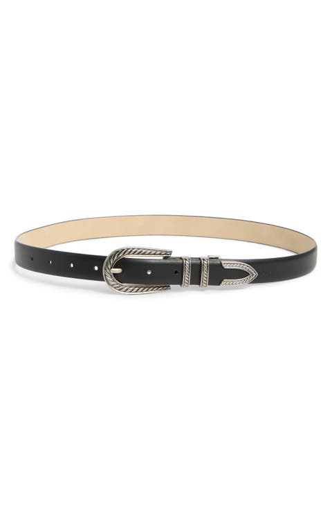 Skinny Western Buckle Belt