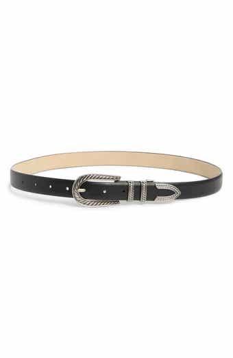 Vince Camuto Skinny Western Buckle Belt