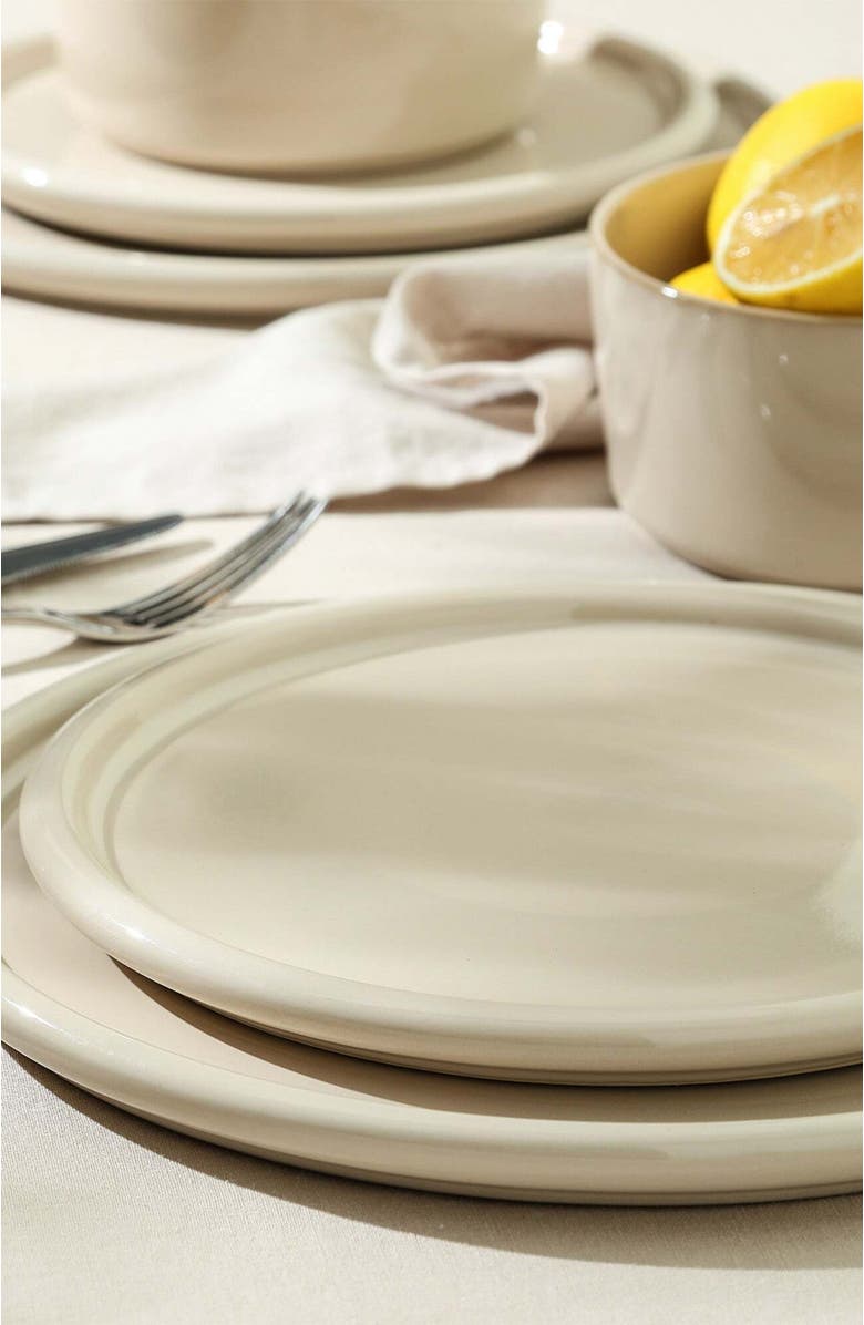 Stone Lain Eden Stoneware 24-Piece Dinnerware Set, Alternate, color, Beige