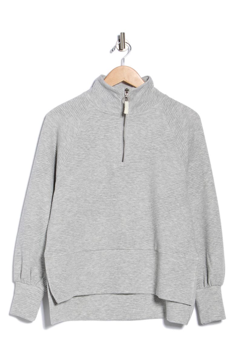 BALANCE COLLECTION Whitley Quarter Zip Pullover, Alternate, color, Heather Grey