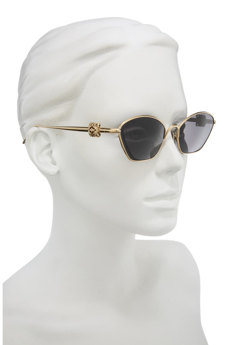Anagram Cat Eye Sunglasses, Alternate, color, SHINY ENDURA GOLD / SMOKE
