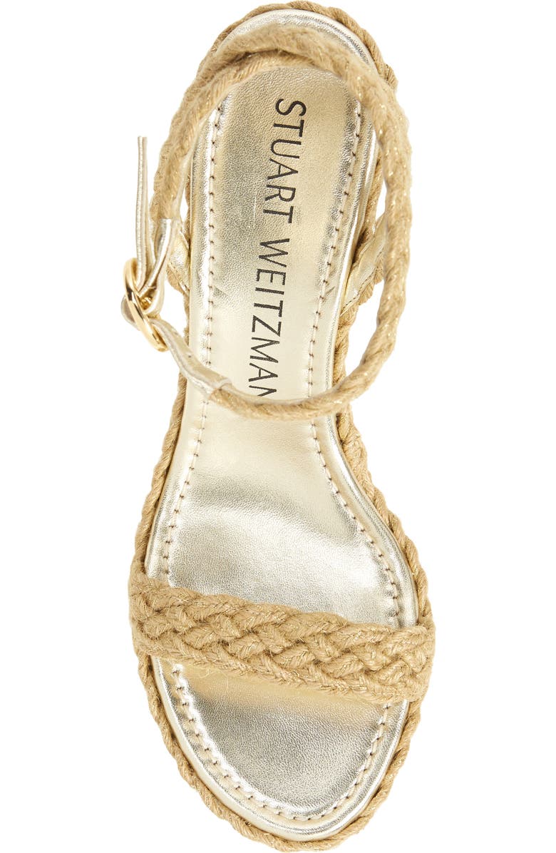 Stuart Weitzman Braida Strap Espadrille Wedge Sandal, Alternate, color,