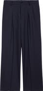 Dries Van Noten Penrud Pinstripe Pleated Wool Trousers