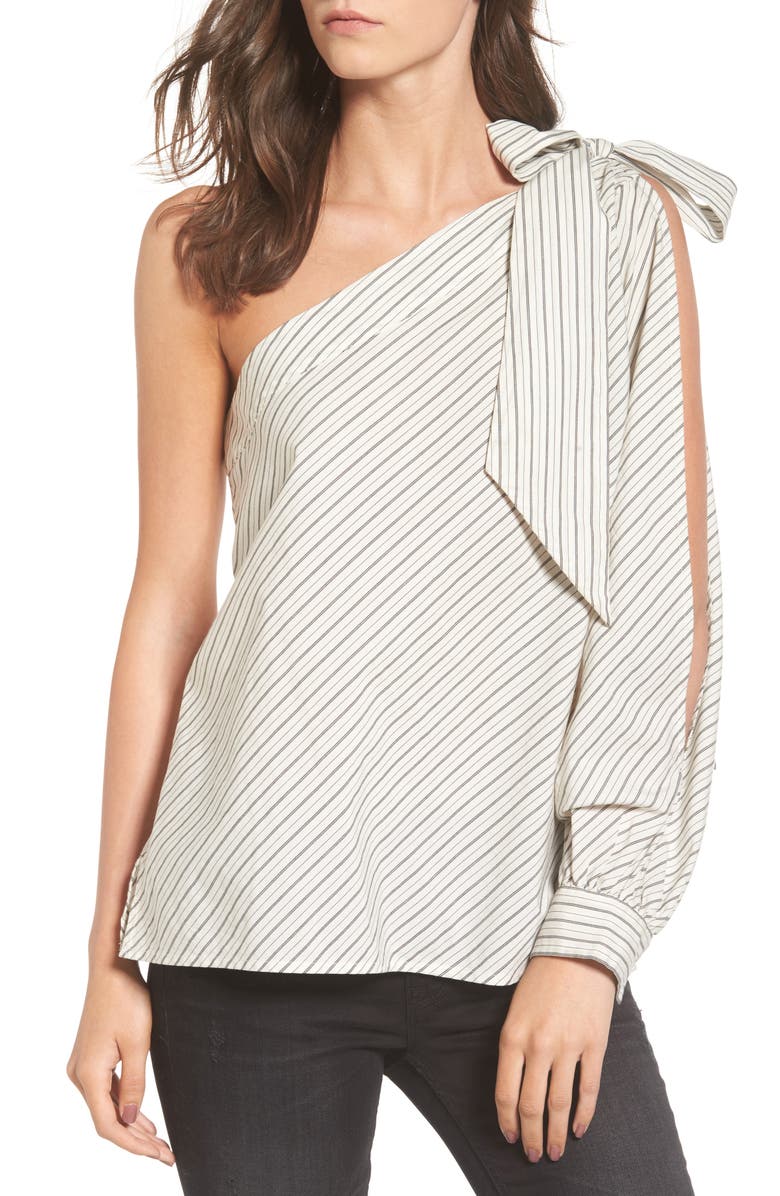 BP. Split Sleeve One-Shoulder Top, Main, color, 