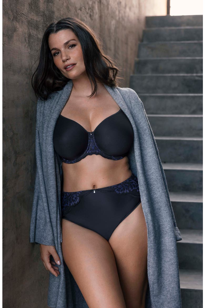 Emmaline Underwire Molded Spacer Foam Bra, Alternate, color, MIDNIGHT