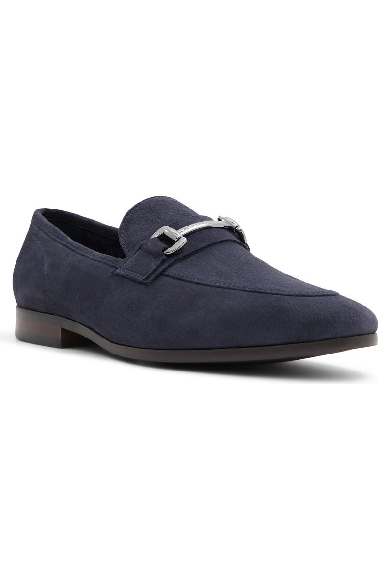 ALDO Mullberry Apron Toe Bit Loafer, Main, color, Navy