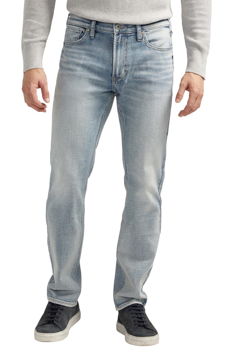 Silver Jeans Co. Konrad Slim Straight Leg Jeans, Main, color, 