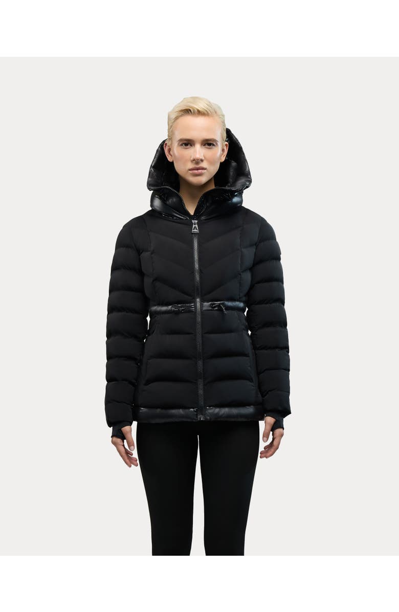 Alpenhaus Everlong Lightweight Herringbone Quilted Puffer with Lustre Detailing, Main, color, Black