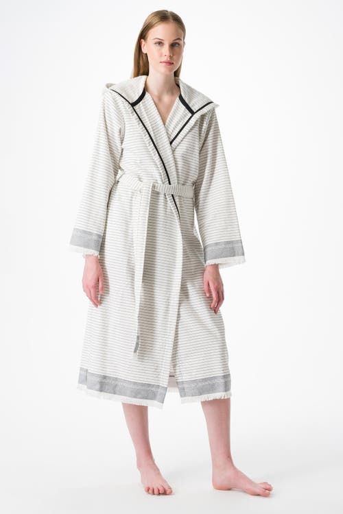 Olive And Linen Olive & Linen Bliss Turkish Towel Robe In White