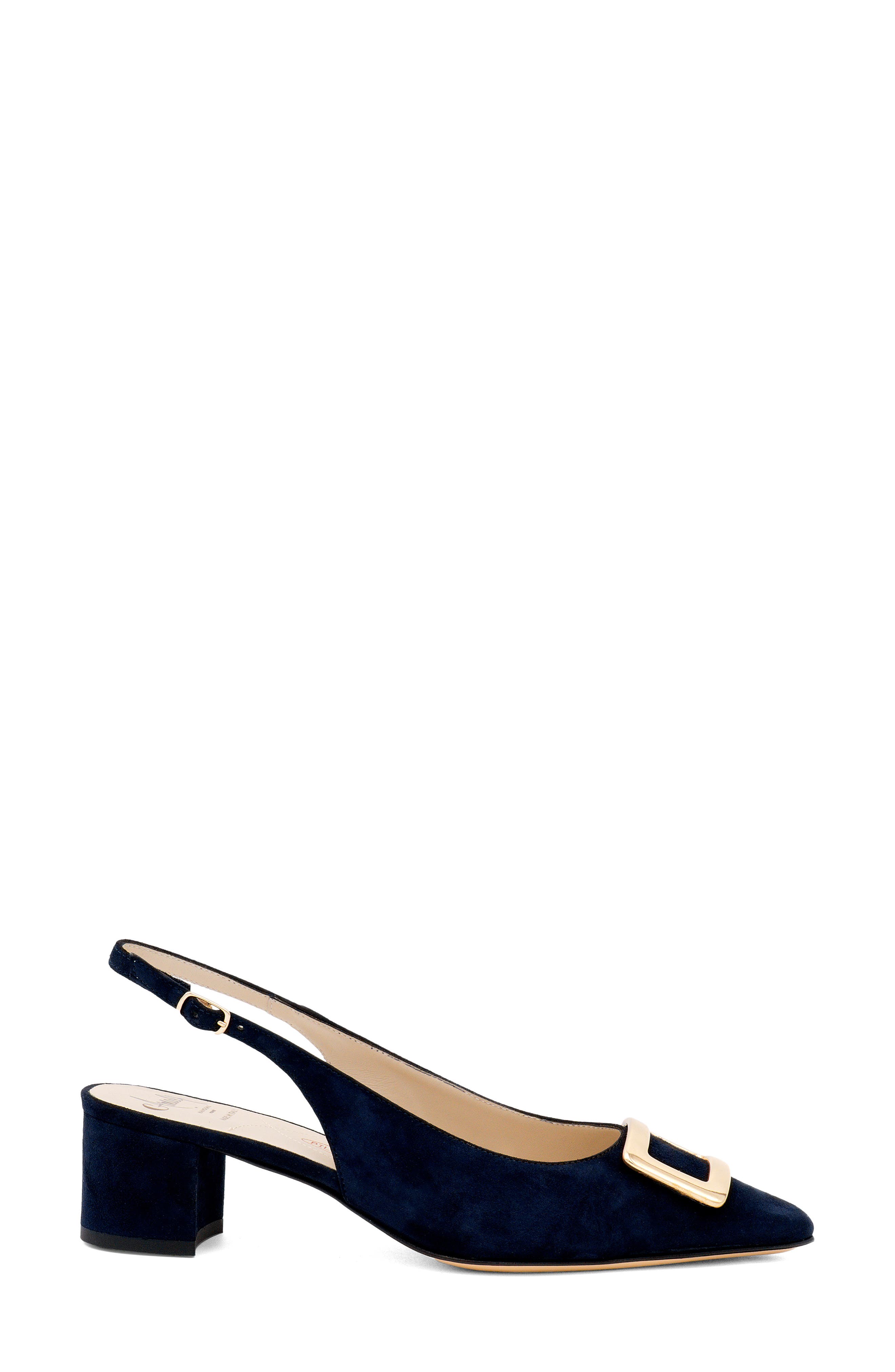 Padrino Slingback Pump, Alternate, color, NAVY CASHMERE