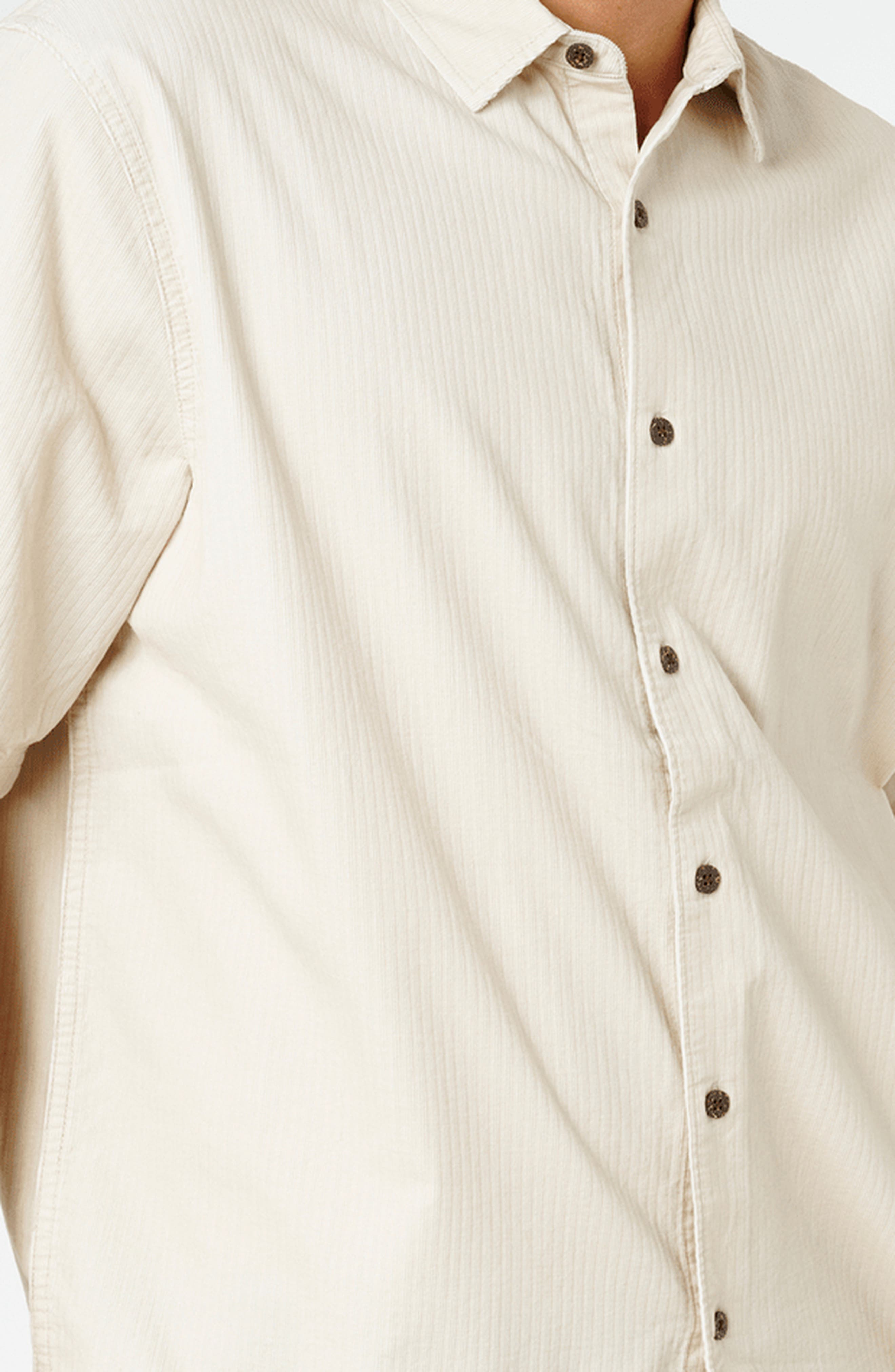 Premium Surf Oversize Short Sleeve Cotton Corduroy Button-Up Shirt - image 2