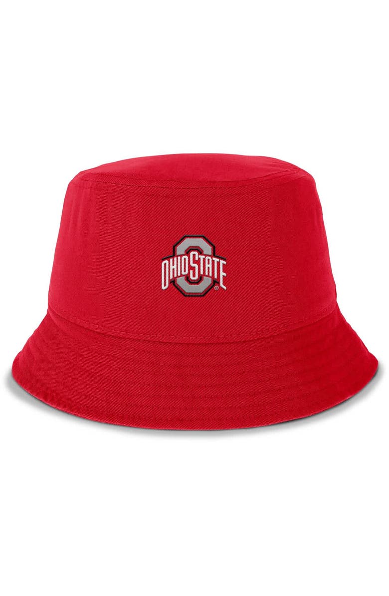 Nike Men's Nike Scarlet Ohio State Buckeyes Apex Primetime Bucket Hat, Alternate, color, Scarlet