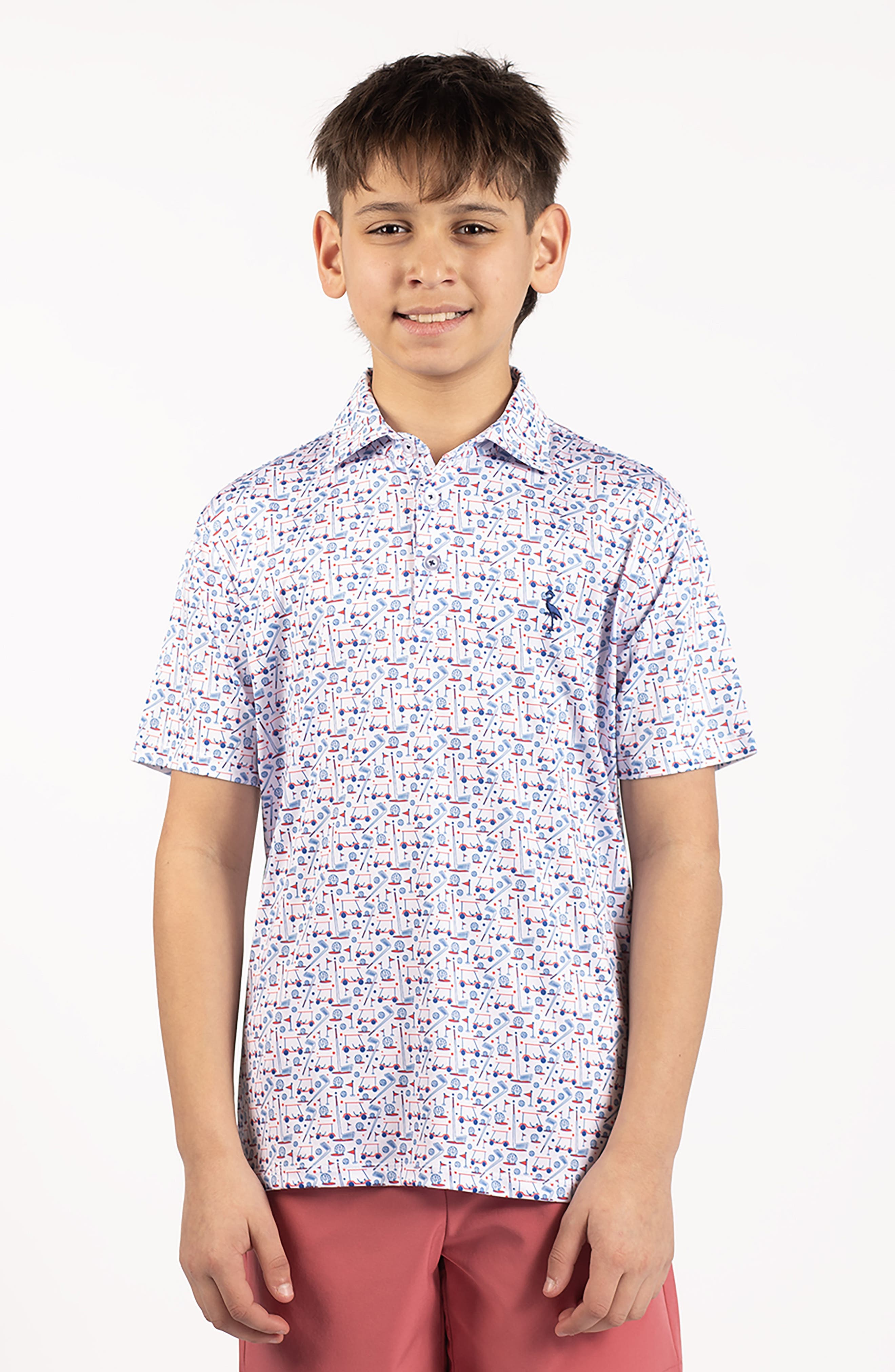 TailorByrd Kids' Hole in One Knit Polo