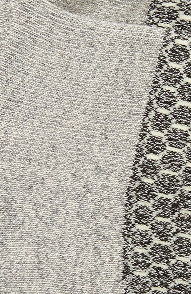 Bombas Tri Block Marl Ankle Socks, Alternate, color, Grey/ Lavender