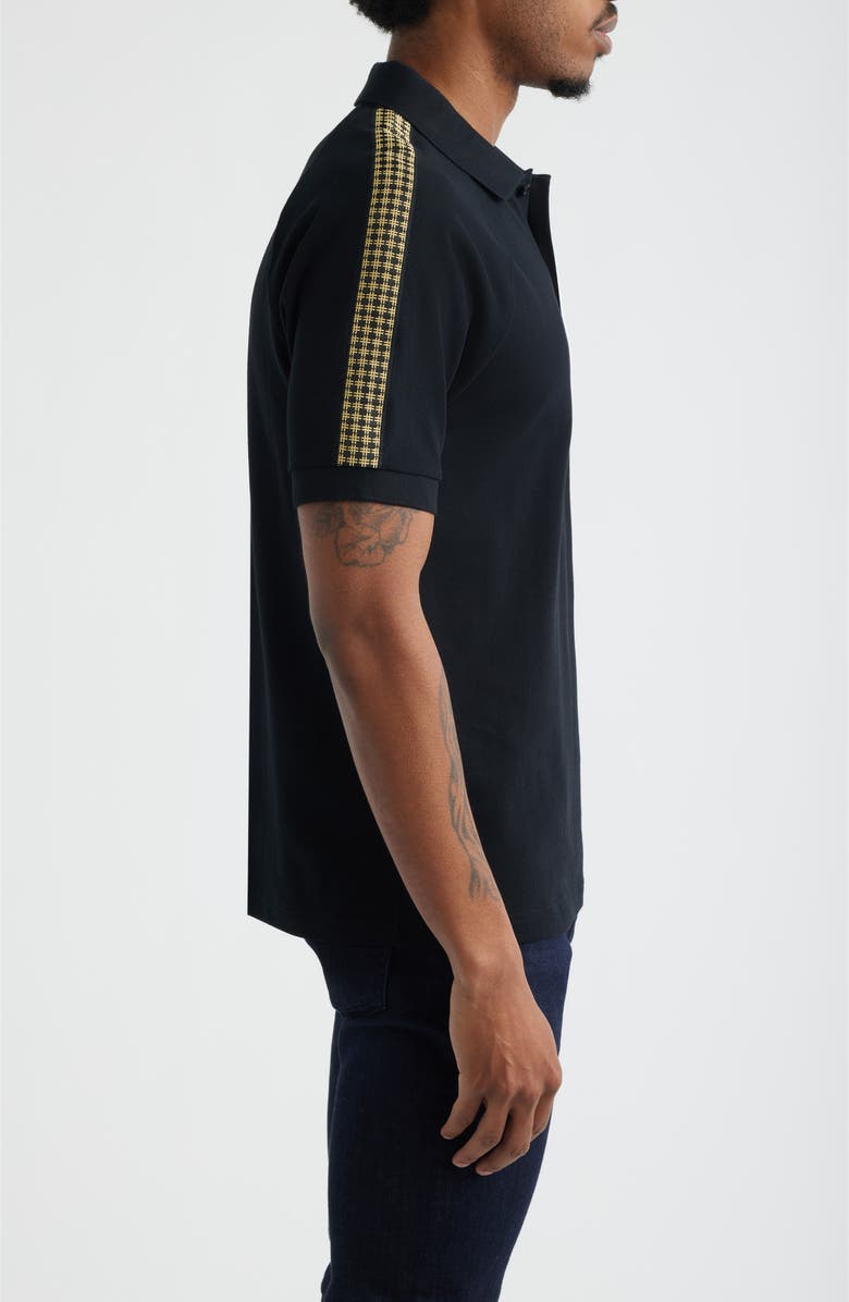 Fred Perry Cross Tape Polo, Alternate, color, Black