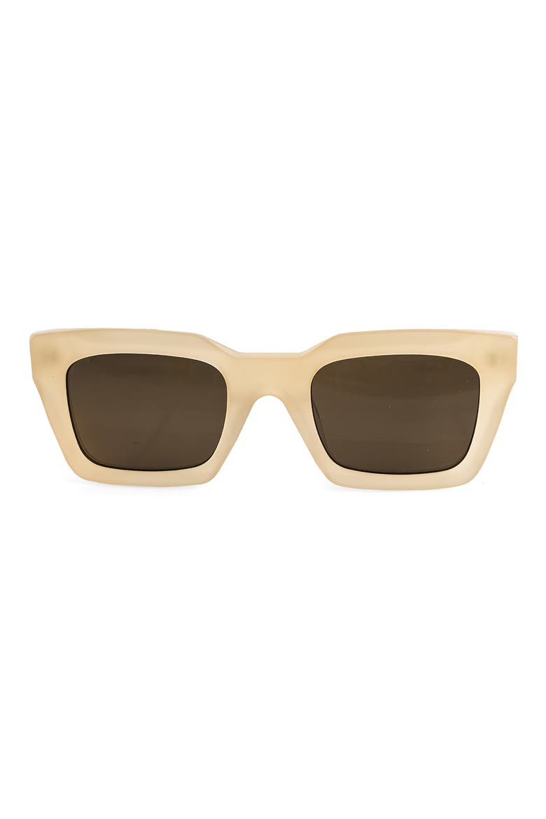 Harper 55mm Polarized Square Sunglasses, Main, color, NUDE