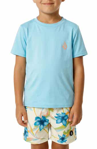 Volcom Kids' Sprayz Floral Rashguard T-Shirt & Swim Shorts Set