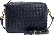 Clare V. Midi Sac Woven Leather Crossbody Bag