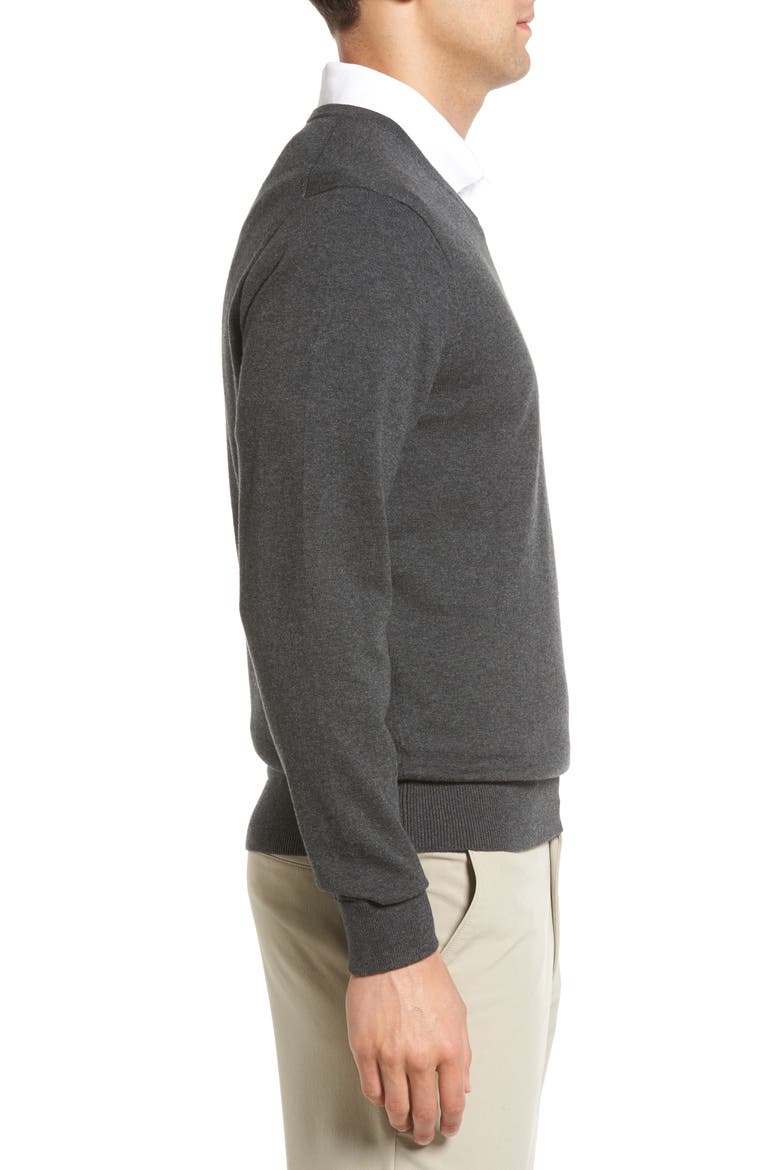 Lakemont V-Neck Sweater, Alternate, color, CHARCOAL HEATHER