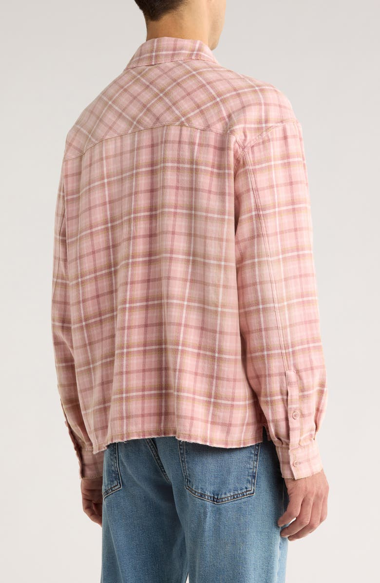 Represent Check Button-Up Shirt, Alternate, color, Quartz