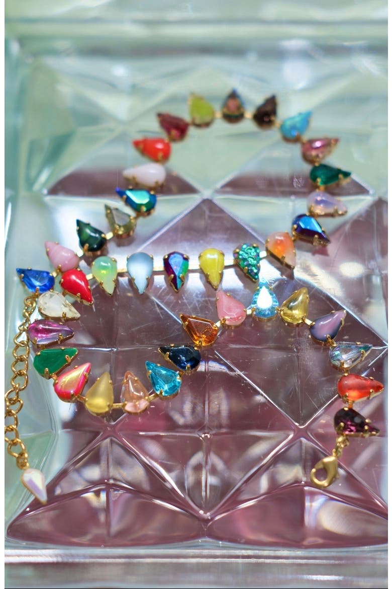 Aurora Fang Layering Choker, Alternate, color, Gold