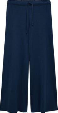 MANGO TEEN Cotton Wide Leg Pants