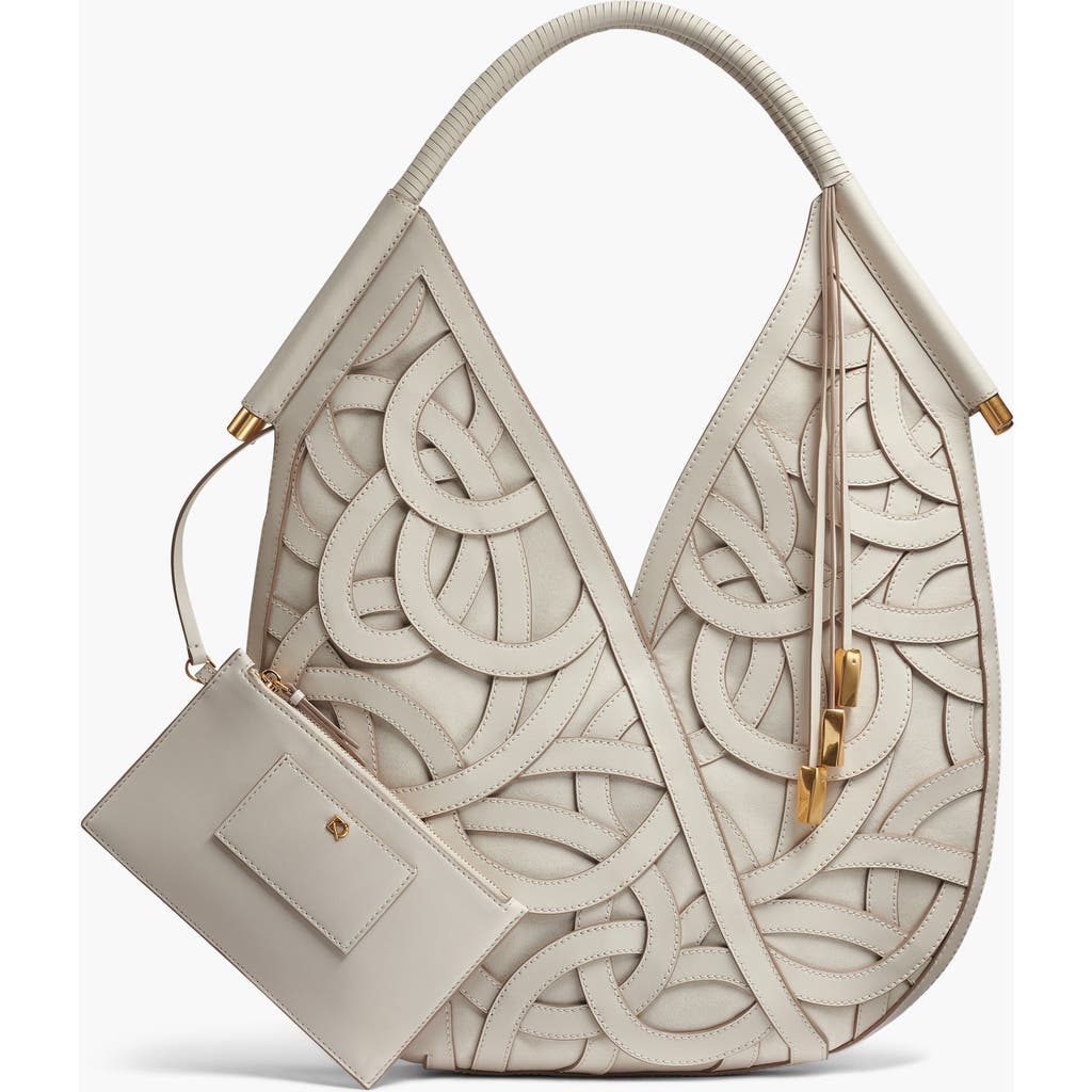 Shop Donna Karan New York Baldwin Woven Floral Shoulder