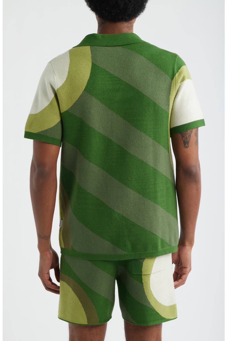 Golf Course Camp Shirt, Alternate, color, GREEN