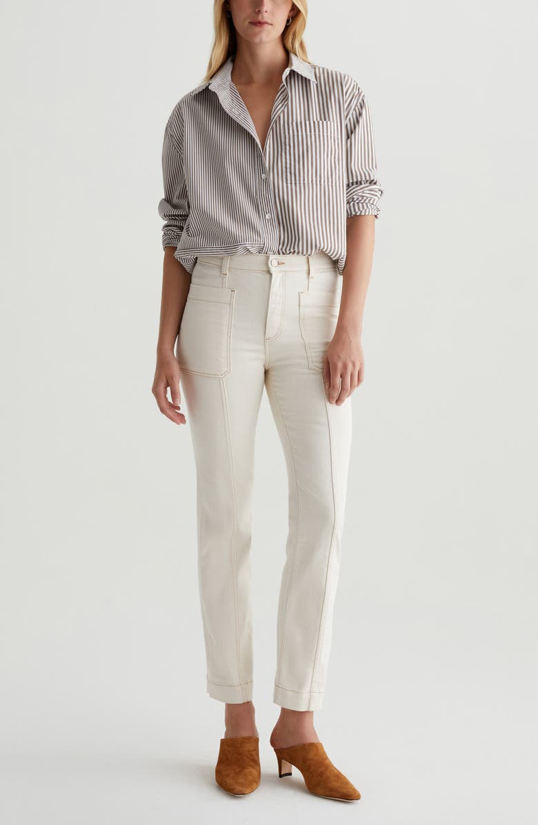 AG Lila Straight Leg Utility Jeans, Alternate, color, 