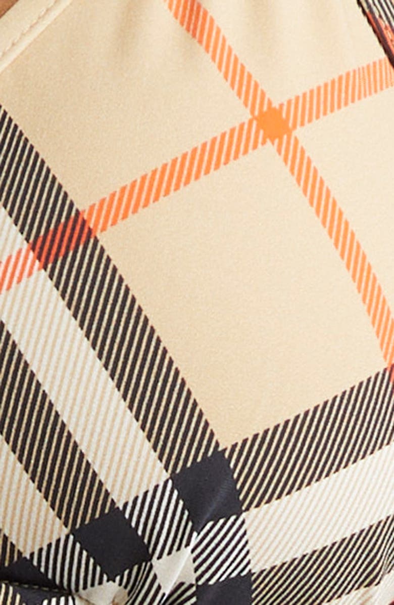 Burberry Check String Bikini Bottoms, Alternate, color, Sand Ip Check