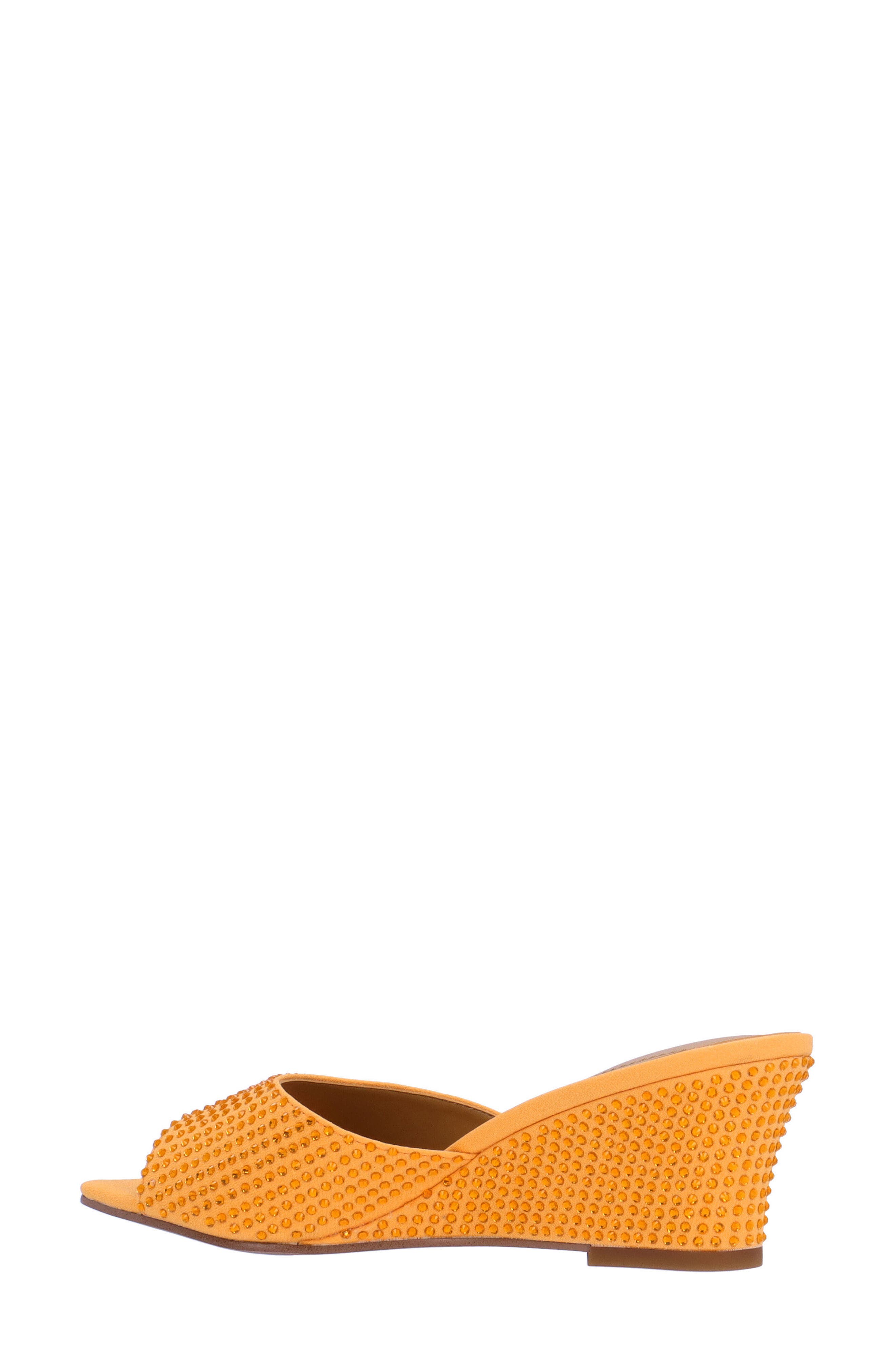 Coralie Wedge Slide Sandal, Alternate, color, TANGERINE