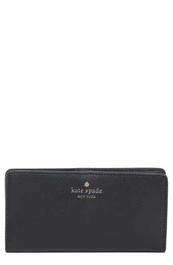 large slim saffiano leather bifold wallet