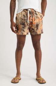 RIZORT Roger Print Drawstring Shorts