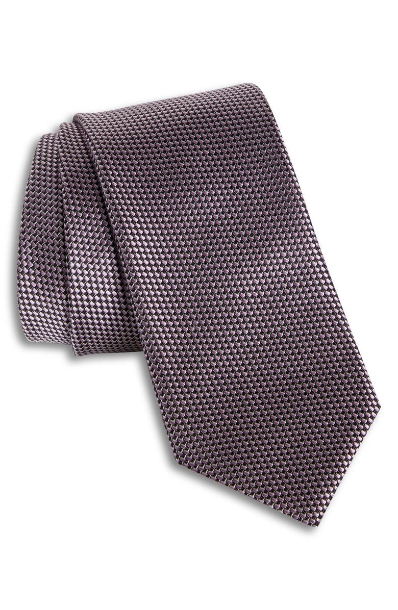 ZEGNA TIES Paglie Two-Tone Basketweave Silk Tie, Main, color, 
