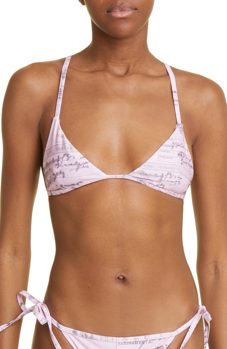 Paloma Wool Formula 1 Triangle Bikini Top, Main, color, 