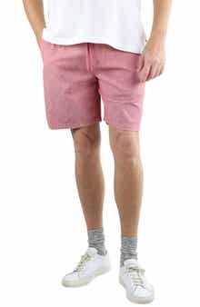 JACHS Stretch Chambray Pull-On Shorts