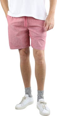 JACHS Stretch Chambray Pull-On Shorts
