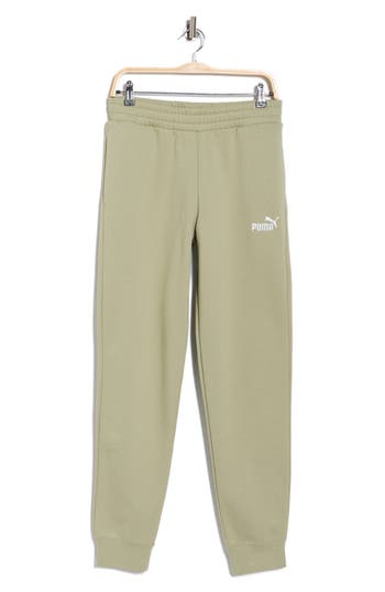 Puma Essential No. 1 Logo Sweatpants In Green