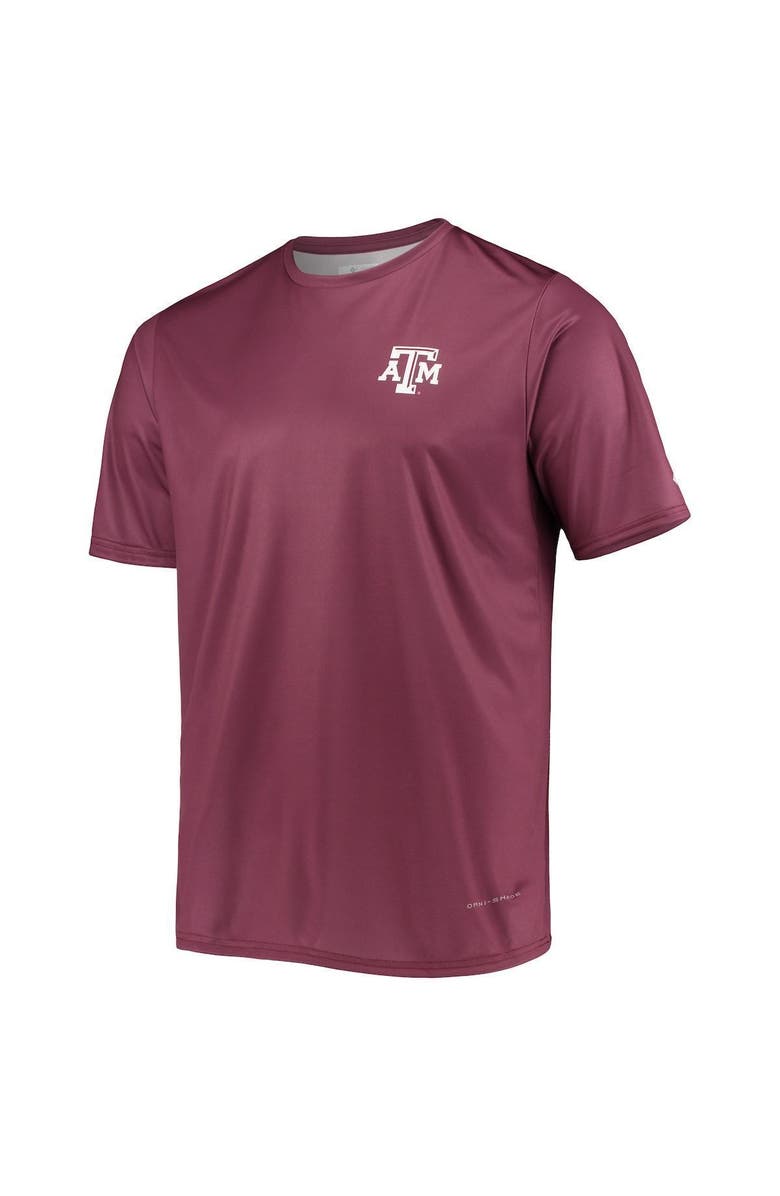 Columbia Men's Columbia Maroon Texas A&M Aggies Terminal Tackle Omni-Shade T-Shirt, Alternate, color,