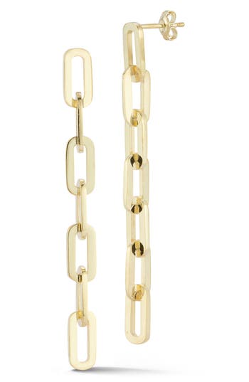 Chloe & Madison Chloe And Madison 7-link Drop Earrings In Gold