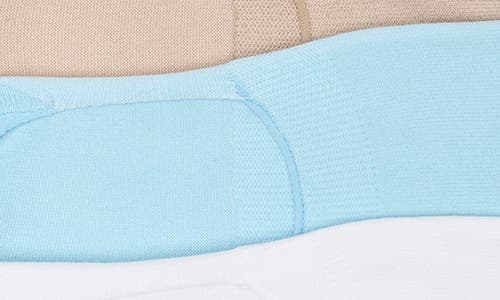 Zella Assorted 3-pack No-show Sneaker Socks In Blue