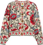 FARM Rio Francesca Sand Knit Cardigan