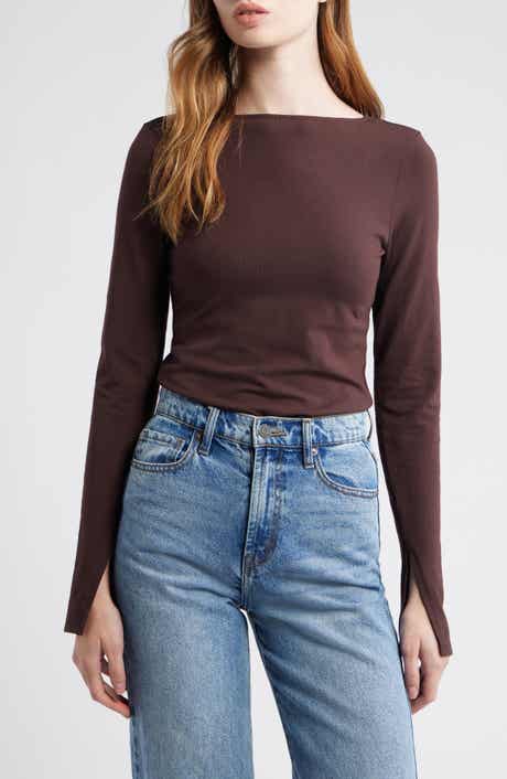 Madewell Long Sleeve Scoop Back T-Shirt