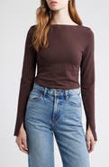 Madewell Long Sleeve Scoop Back T-Shirt